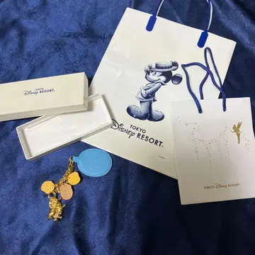 미사용 곰돌이 푸 키홀더 [디즈니 키타무라] 쇼핑백 2개 포함