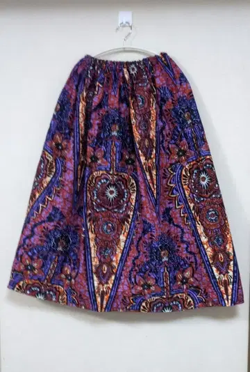 크리스마스 세일 아프리칸 롱 개더 스커트 No.382