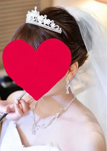 웨딩 티아라 목걸이 귀찌 세트