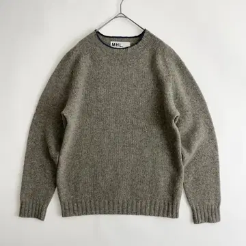 새상품급 MHL. ja 스코틀랜드제 울 니트 스웨터 영국 UK