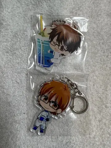 다이아몬드 A 아크릴 키링 미유키 카즈야 세트 6
