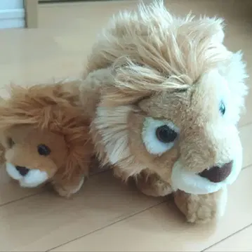 사자 봉제 인형 세트 대소