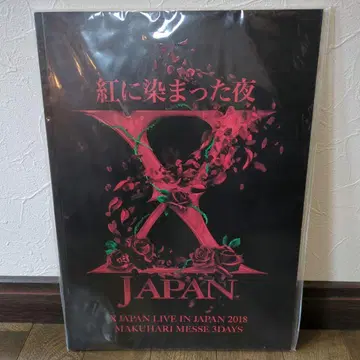 XJAPAN 붉게 물든 밤 엑스재팬 팜플렛 굿즈 라이브