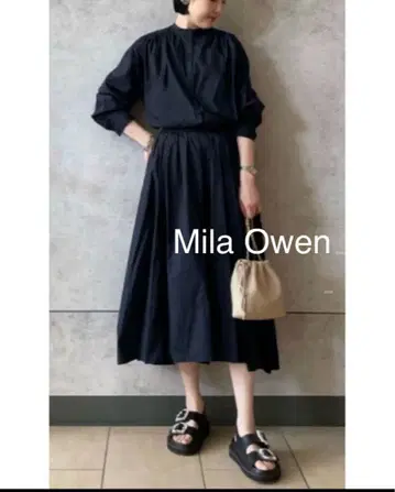 Mila Owen 네이비 셔츠 원피스 도킹 사이즈 0