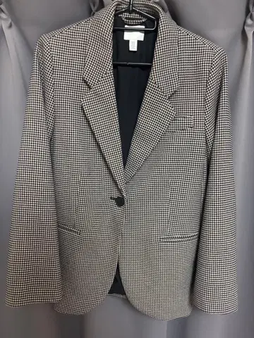 체크 무늬 블레이저 스커트 셋업