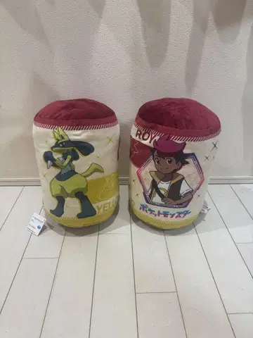 포켓몬스터 원통형 쿠션 로이 & 옐로우 컬러 루카리오~