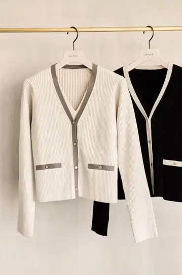 Herlipto Multi-Layered Bicolor Cardigan