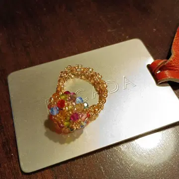 컬러풀 비즈 반지 핸드메이드
