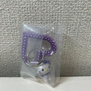 헬로키티 하트형 스트랩 보라색  퍼플 스트랩