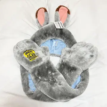 택 포함 새상품 디즈니 팬캡 머플러 주토피아 주디 초 레어