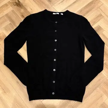 새상품급 UNIQLO 유니클로 캐시미어 100% 가디건 S 블랙