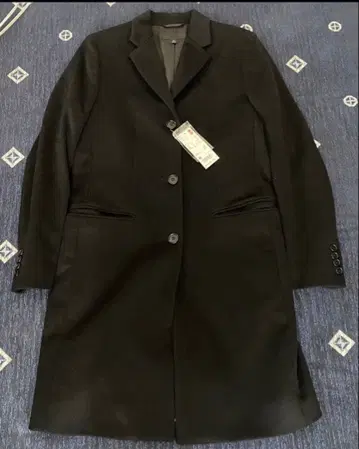 택 포함 새상품 UNIQLO 블랙 체스터 코트
