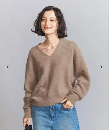 [ 미사용 새상품 ] BEAUTY&YOUTH 폭스 캐시미어 블렌드 니트