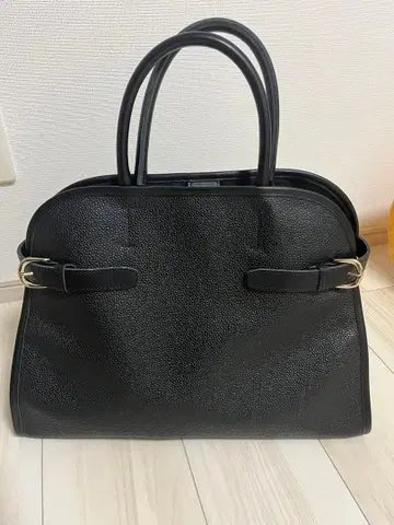 블레스 탑카피 블랙 가죽 토트백