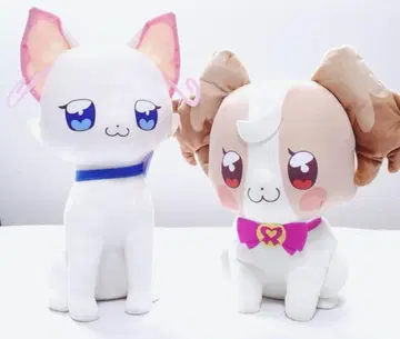 와플 프리 메챠모후굿토 봉제 인형 코무기 유키 사이좋은 완냥 세트