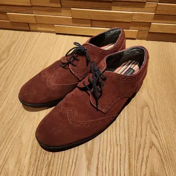 스웨이드 신발 버건디