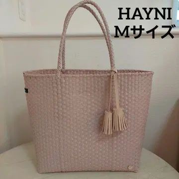 HAYNI 헤이니 멜카도백 바스켓백 베셀라 핑크 베이지 M