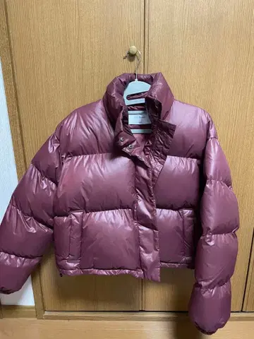 Our Room 퍼플 다운 자켓 숏 기장