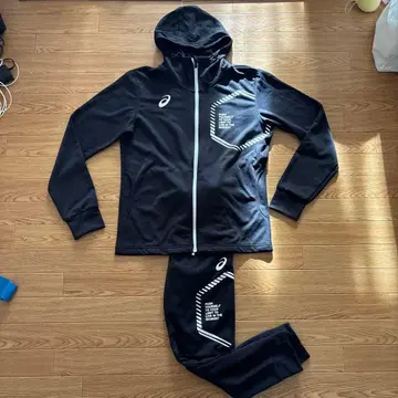 아식스 asics 트레이닝 의류 맨투맨 상하의 세트