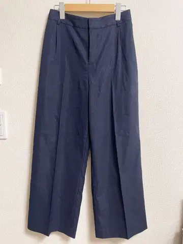 PART2 BY JUNKO SHIMADA 턱 와이드 팬츠 네이비