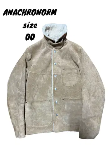 ANACHRONORM 아나크로놈 카우 가죽 스웨이드 런치 자켓