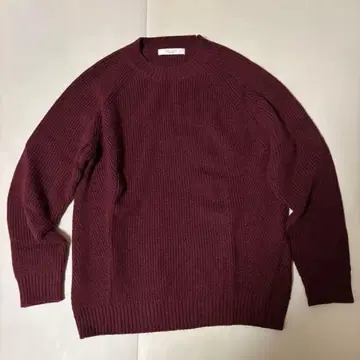 [ 새상품급 ] 에디피스 로우게이지 니트 보르도 L