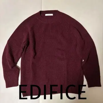[ 새상품급 ] 에디피스 로우게이지 니트 보르도 L