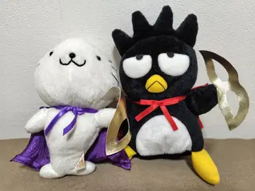 [ 레트로 레어 ] 배드마츠마루 굿하나마루 봉제 인형 세트 산리오