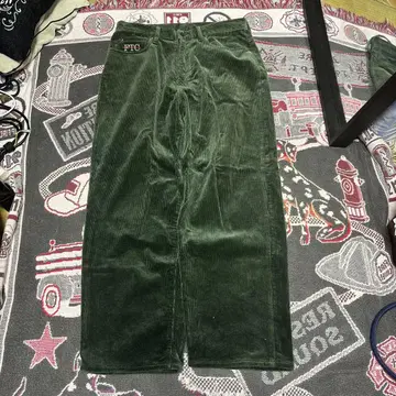 FTC 코듀로이 팬츠 M 다크 그린