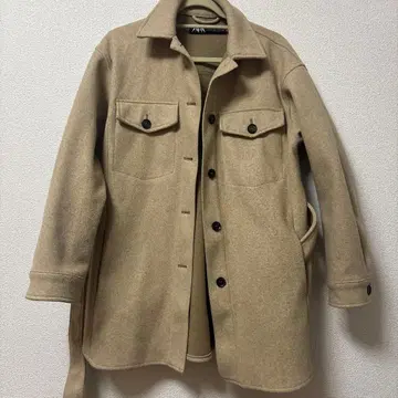 ZARA 베이지 울 자켓 S 사이즈