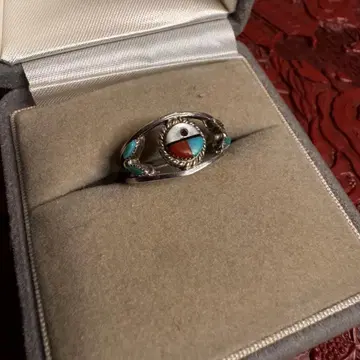 80s 즈니족 태양신 쉘 & 터콰이즈 Vintage