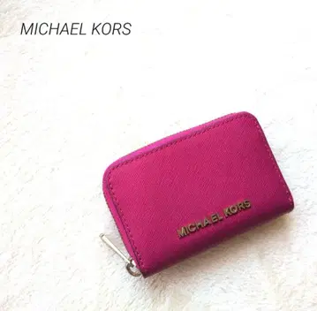 새상품급 마이클코어스 미니 지갑 코인 케이스 핑크 당일 발송