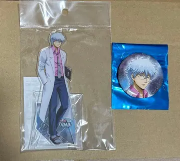 은혼 마루치바스 축제 3년 Z반 긴파치 선생님 아크릴 스탠드&캔뱃지 세트