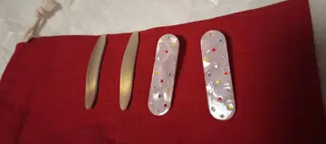 potete 헤어핀 4개 세트 화이트 베이지