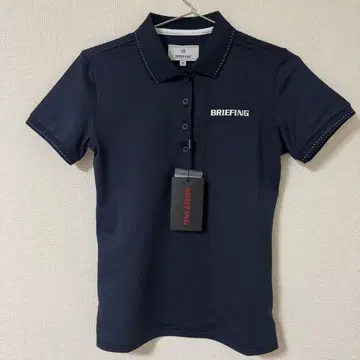 새상품 브리핑 골프 여성용 피케 셔츠 XS 네이비