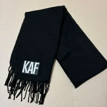 카후 로고 타이포 머플러 머플러 카미츠바키