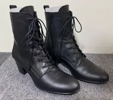 키다리 아저씨 천연 가죽 레이스업 슈즈