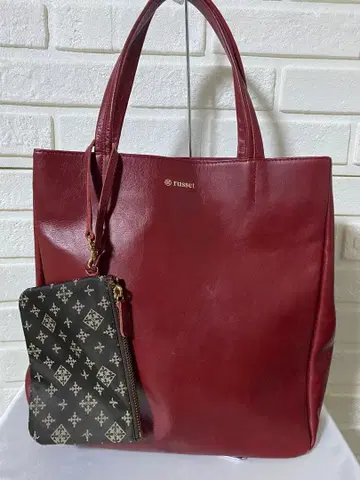 russet 토트백 파우치 포함