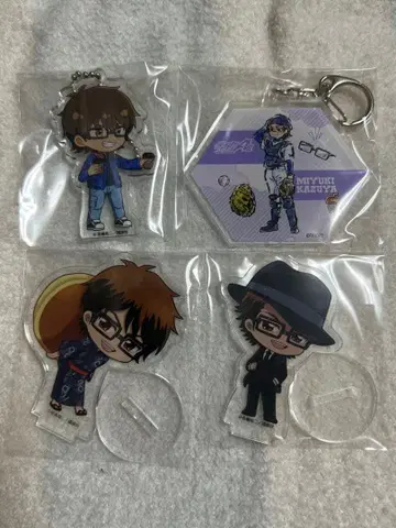 다이아의 A 미유키 카즈야 아크릴 스탠드 키링 세트