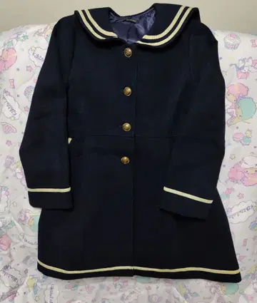 세일러 카라 네이비 코트