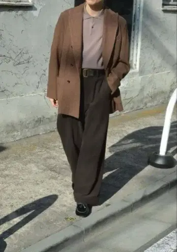 UNIVERSAL PRODUCTS 코듀로이 와이드 팬츠 블랙