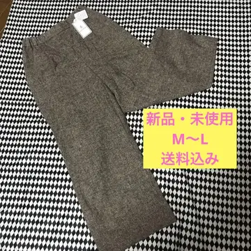 ( 새상품 미사용 ) 여성용 슬랙스 따뜻한 바지 와이드 팬츠