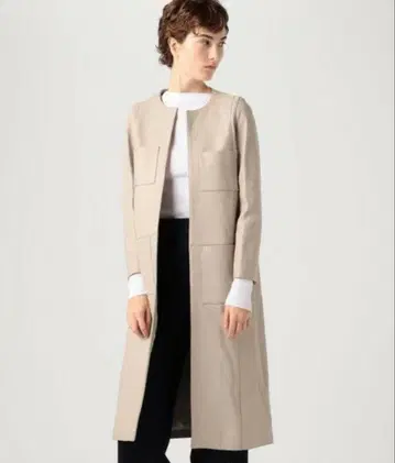 투모로우랜드 CINQUANTA 가죽 자켓 베이지 양가죽