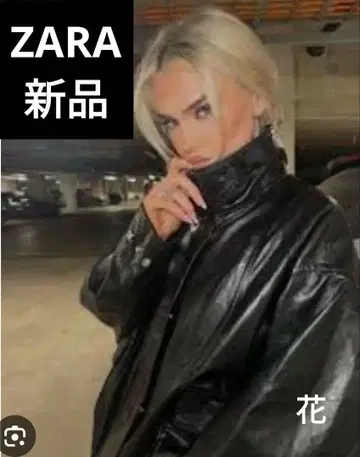 택 포함 새상품 ZARA ZW 컬렉션 페이크 가죽 자켓 코트