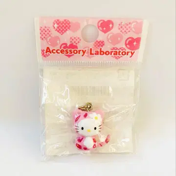 헬로키티 마스코트 참 핑크 레오파드 무늬 레트로 레어