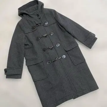 새상품급 KBF 울 후드 더플 코트