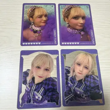 CANDYTUNE 랜덤 클리어 트레이딩 카드 미야노 시즈카