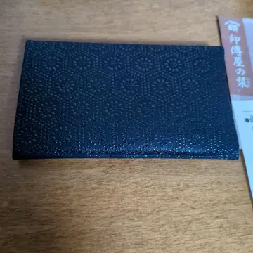 인덴야 명함지갑 거북이 등껍질 패턴