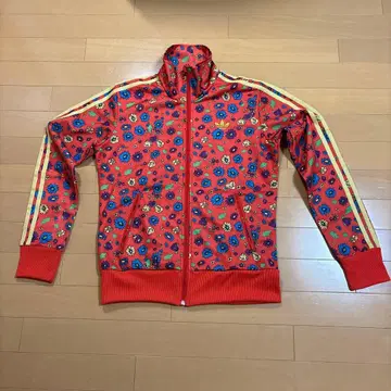 adidas 꽃무늬 집업 자켓 M