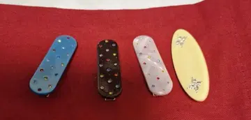 컬러풀 스톤 부착 헤어핀 4개 세트